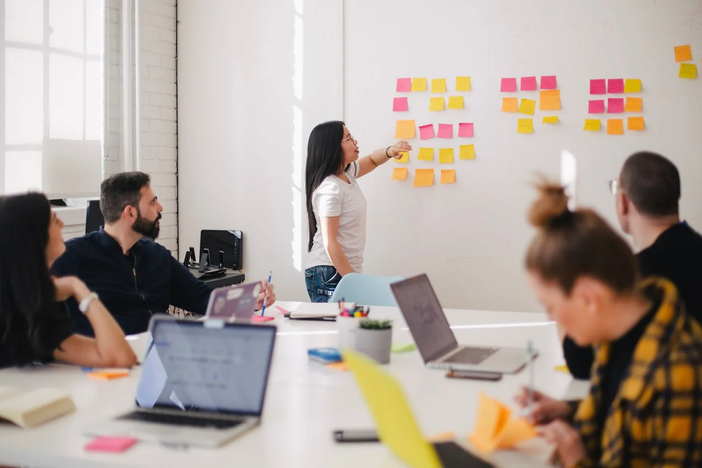 Cross-functional business team in a meeting room